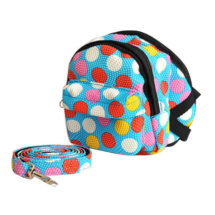 Pet Own Backpack Pet Circle Wave Point The Dog Small Backpack with Towing Rope Large , Chest Measurement: 42-60cm