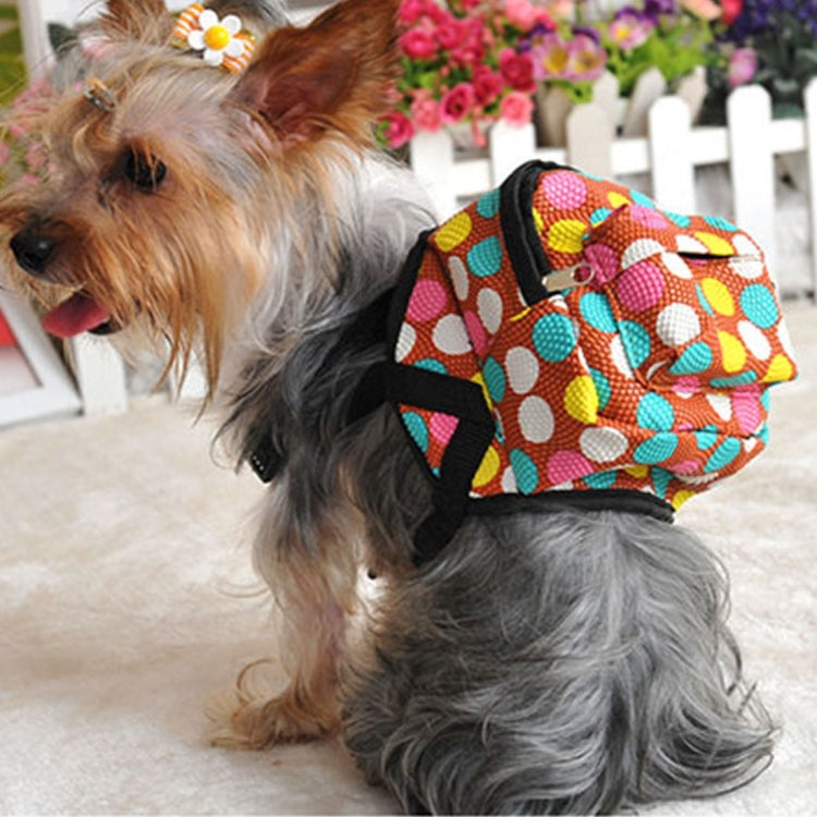 Pet Own Backpack Pet Circle Wave Point The Dog Small Backpack with Towing Rope Large , Chest Measurement: 42-60cm