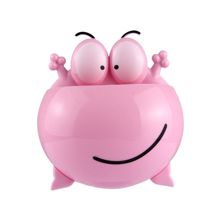 2 PCS Frog Shaped Toothbrush Holder with Suction Cups Random Color Delivery