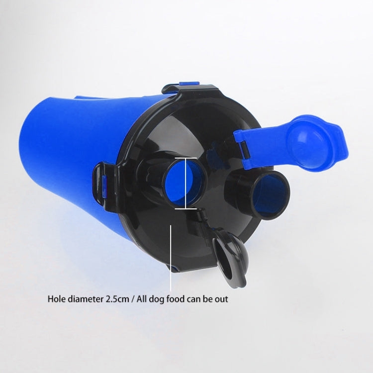 Pet Outdoor Portable Dual-use Water and Food Cup with A Folding Bowl