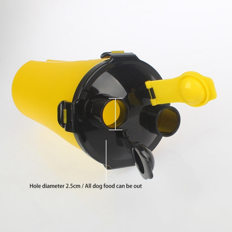 Pet Outdoor Portable Dual-use Water and Food Cup with A Folding Bowl