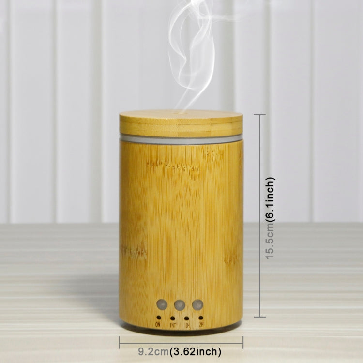 150B 12W 150ML Wood Grain Aromatherapy Air Purifier Humidifier with LED Light for Office / Home Room(Brown)