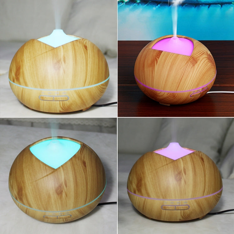 V-X300 14W 300ML Wood Grain Aromatherapy Air Purifier Humidifier with LED Light for Office / Home Room, Random Color Delivery