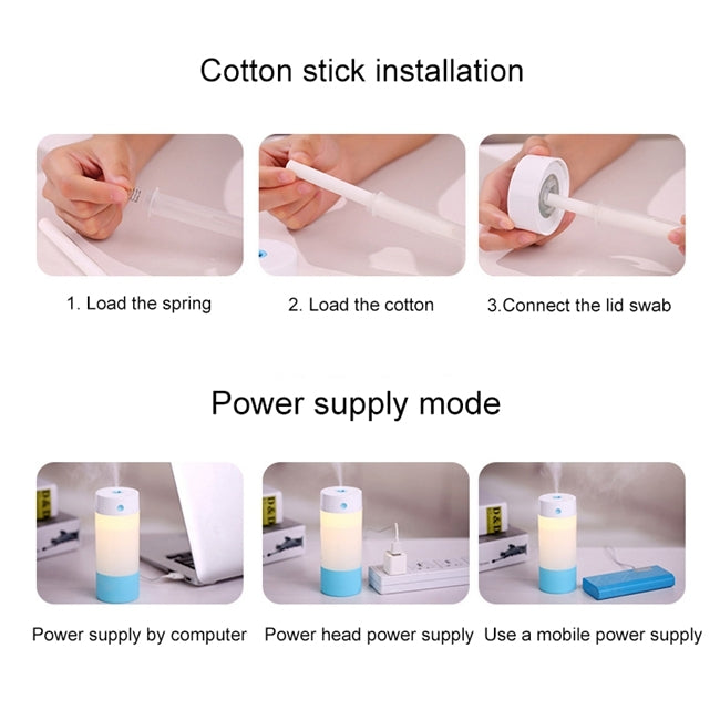 Imycoo WT-8016 2W Creative Portable Mini USB Charge Air Humidifier with LED Night Light, Water Tank Capacity: 250ml, DC 5V