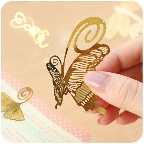 2 PCS Creative Classical Chinese Style Metal Bookmark Art Crafts Bookmark,Random Pattern Delivery