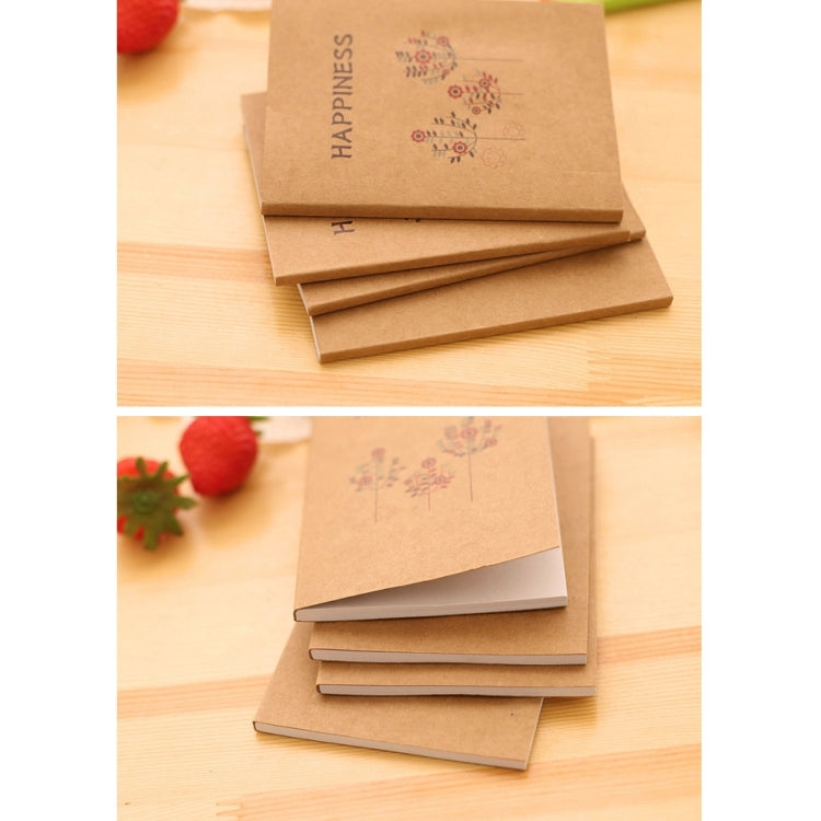 2 PCS Creative Simple Retro Pattern Student Diary Notepad Sketch Graffiti Note Book School Stationery Office Supplies, Random Pattern Delivery