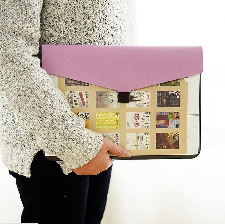 Creative Simple Snap-fastener Transparent Folder Storage Document Folder School Stationery Office Supplies, Random Color Delivery