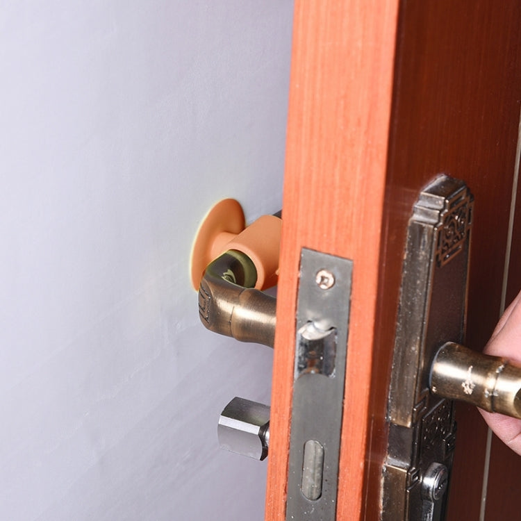 10 PCS Room Doorknob Pad Anti-collision Silicone Handle Lock Shock Pad Protective Silencer Suction Mat