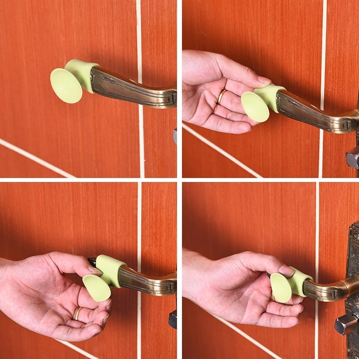 10 PCS Room Doorknob Pad Anti-collision Silicone Handle Lock Shock Pad Protective Silencer Suction Mat