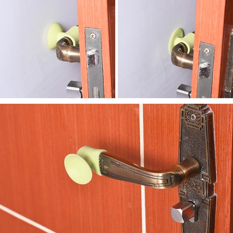 10 PCS Room Doorknob Pad Anti-collision Silicone Handle Lock Shock Pad Protective Silencer Suction Mat