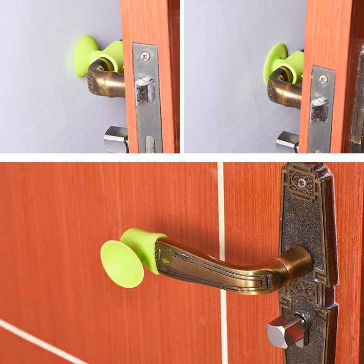 10 PCS Room Doorknob Pad Anti-collision Silicone Handle Lock Shock Pad Protective Silencer Suction Mat