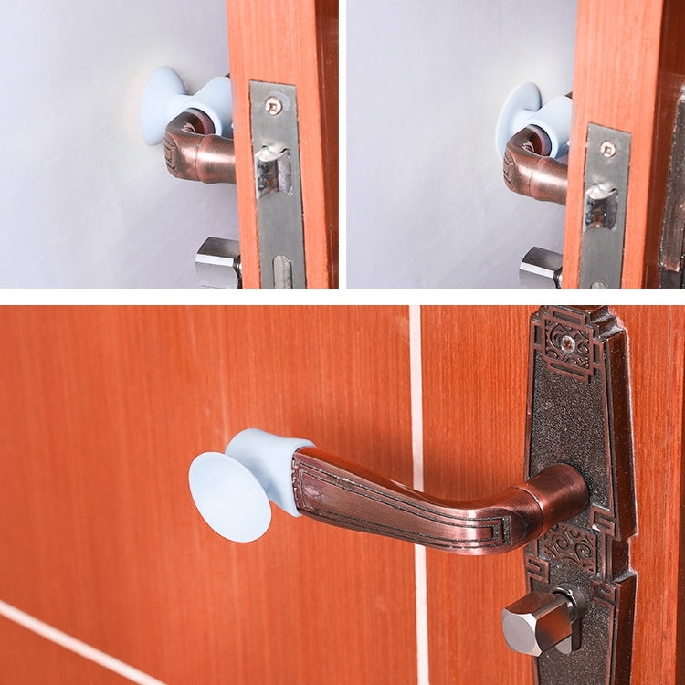 10 PCS Room Doorknob Pad Anti-collision Silicone Handle Lock Shock Pad Protective Silencer Suction Mat