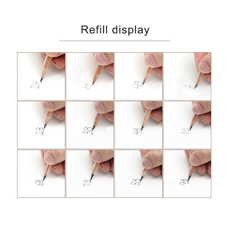 10 PCS Drawing Writing Sketch Wooden Pencil Pre-sharpened 2B Art Graphite Pencils