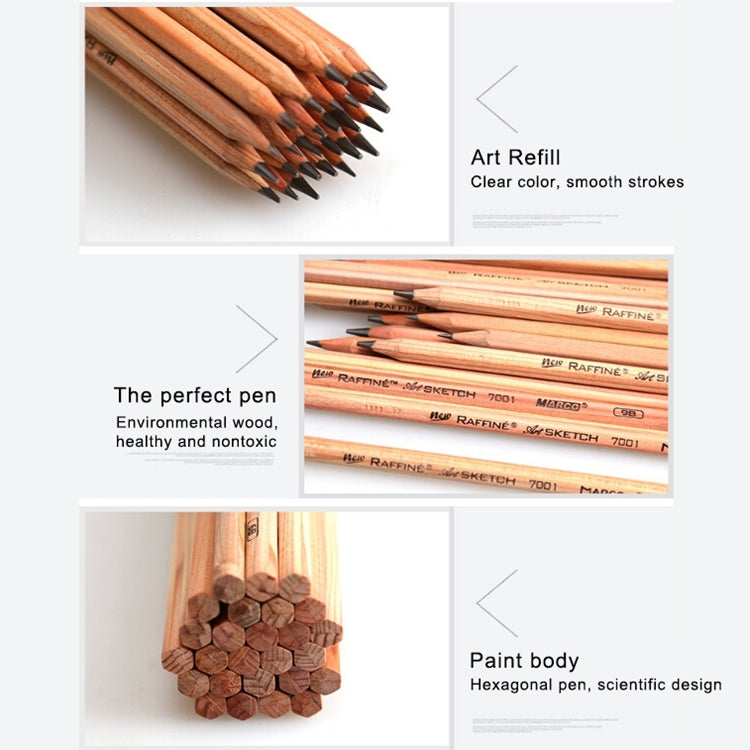10 PCS Drawing Writing Sketch Wooden Pencil Pre-sharpened 2B Art Graphite Pencils