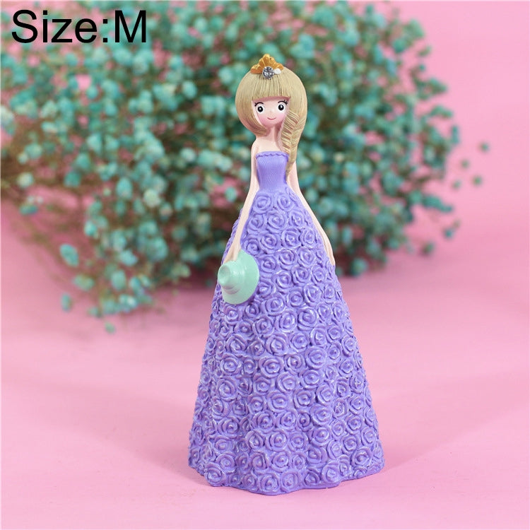 Pretty Skirt Girl Style Resin Crafts Ornaments Room Decoration, Size: 9*8.5*19cm
