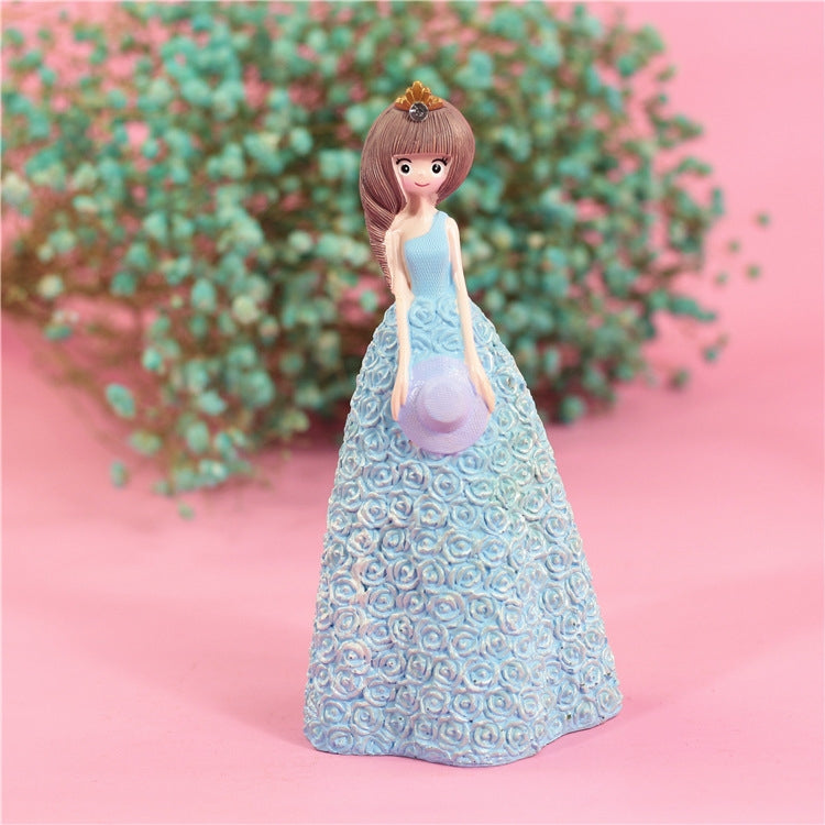 Pretty Skirt Girl Style Resin Crafts Ornaments Room Decoration, Size: 11*10*23.5cm
