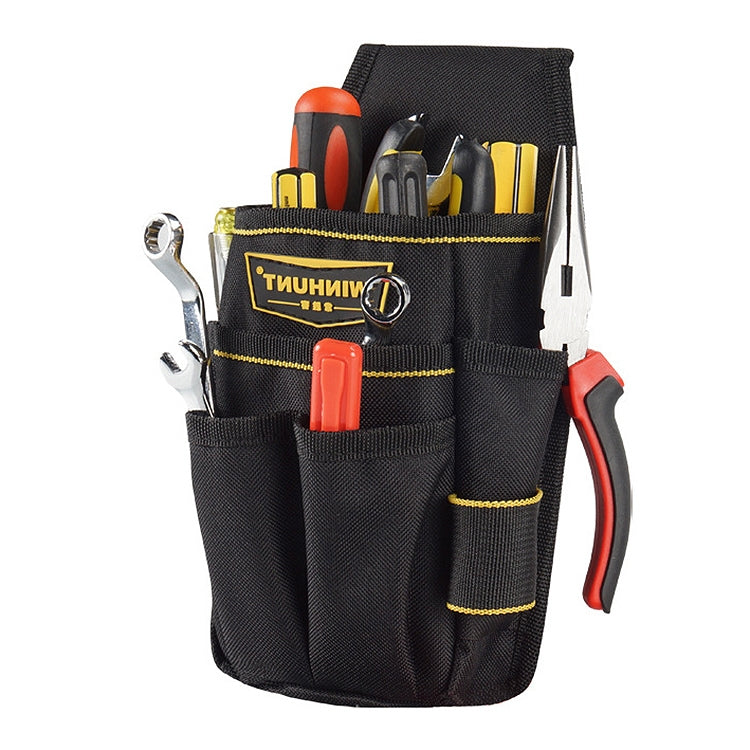 Professional Oxford Cloth Electrician Belt Pouch Convenient Tool Bag(Black)
