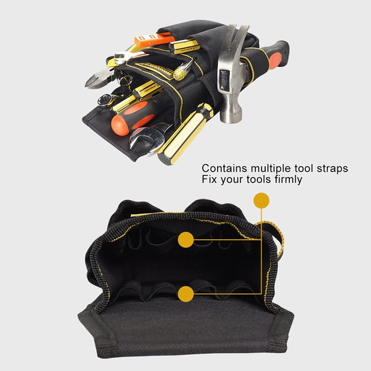 Professional Oxford Cloth Electrician Belt Pouch Convenient Tool Bag(Black)