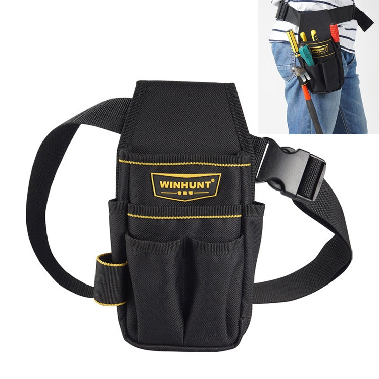 Professional Oxford Cloth Electrician Belt Pouch Convenient Tool Bag(Black)