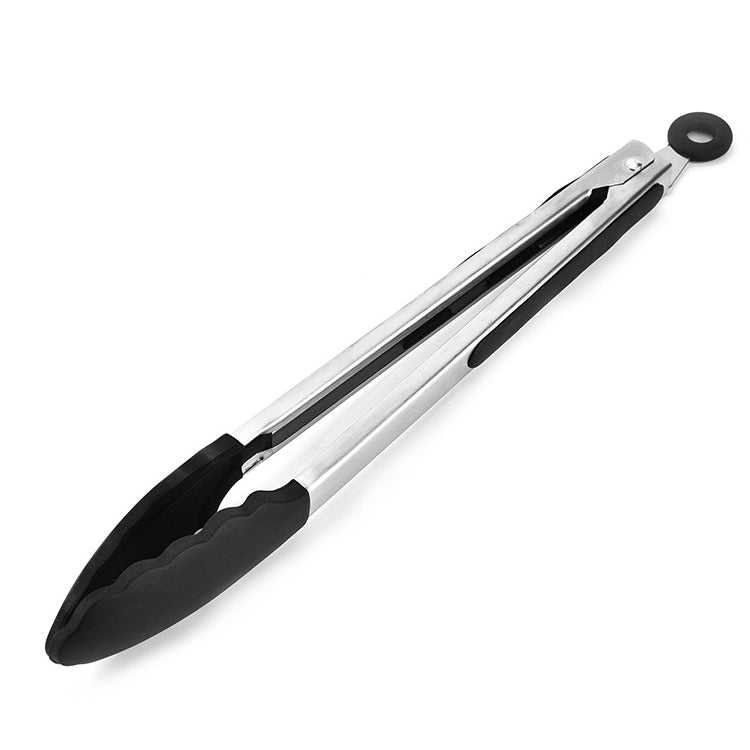 9 inch Silicone Non-slip Food Bread Barbecue BBQ Clip Tongs Kitchen Tools