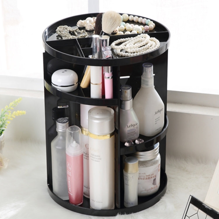360 Degrees Rotate Functional Cosmetics Container Makeup Organizer Eco-friendly Storage Box, Size: 23 x 31cm
