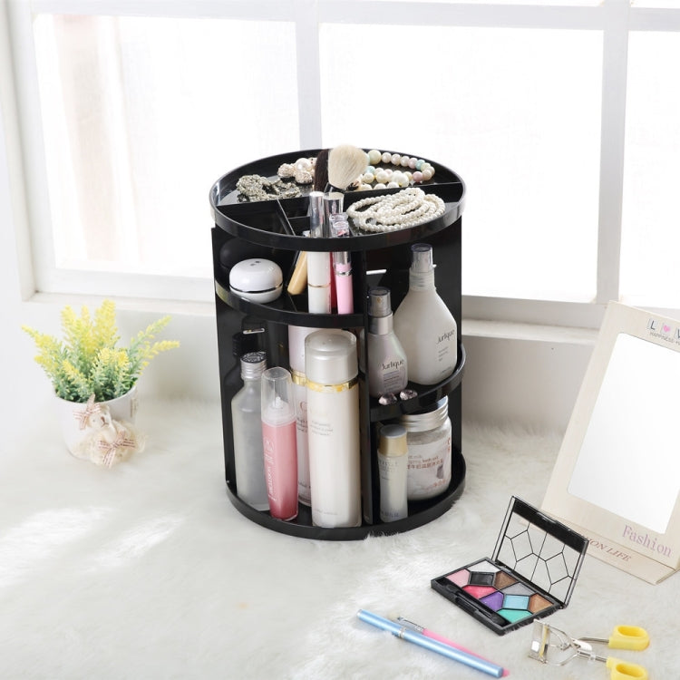360 Degrees Rotate Functional Cosmetics Container Makeup Organizer Eco-friendly Storage Box, Size: 23 x 31cm
