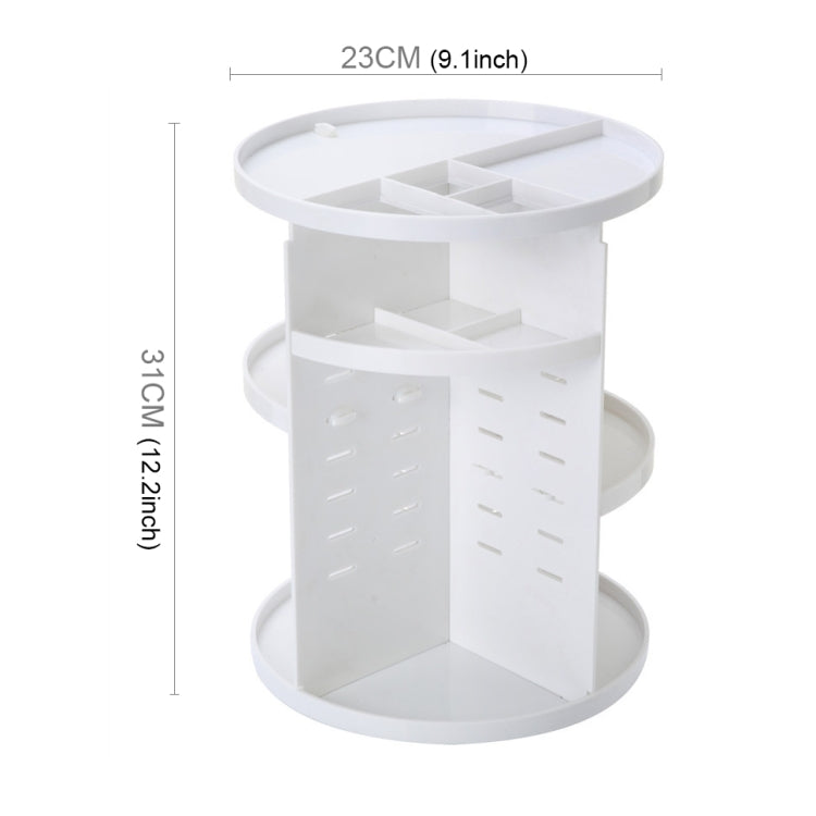 360 Degrees Rotate Functional Cosmetics Container Makeup Organizer Eco-friendly Storage Box, Size: 23 x 31cm