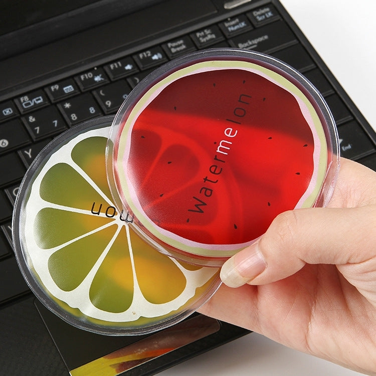 2 PCS Summer Travel Portable Cute Sweet Fruit Series Cooling Cold Ice Bag Body Care, Diameter: about 9cm, Random Color Delivery