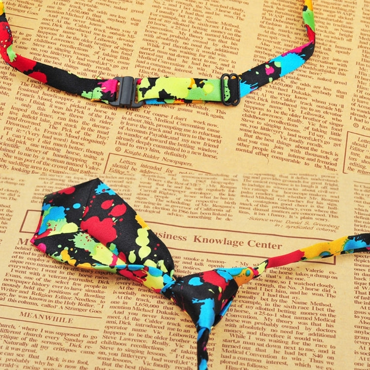 British Style Adjustable Pet Dog Tie, Adjustable Neck Circumference: 32-46cm, Random Color Delivery