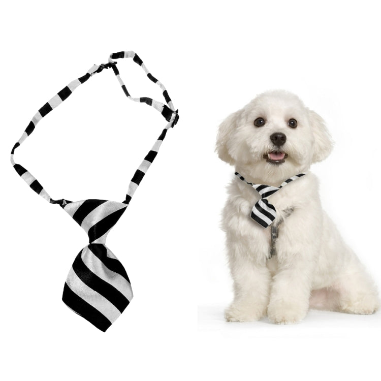 British Style Adjustable Pet Dog Tie, Adjustable Neck Circumference: 32-46cm, Random Color Delivery