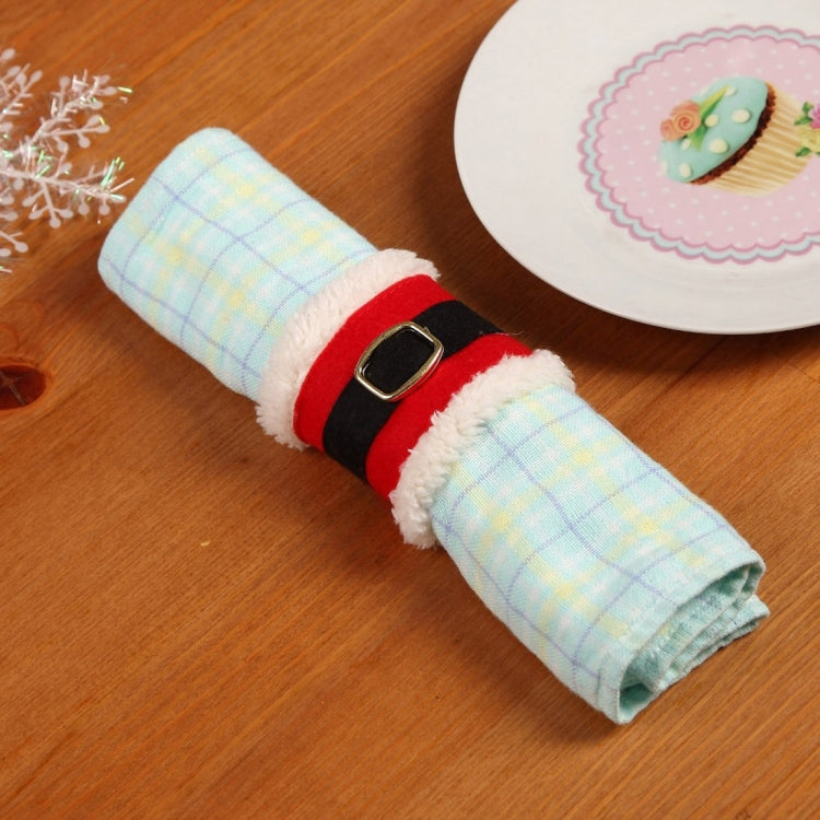 Christmas Decoration Belt Buckle Style Napkin Ring