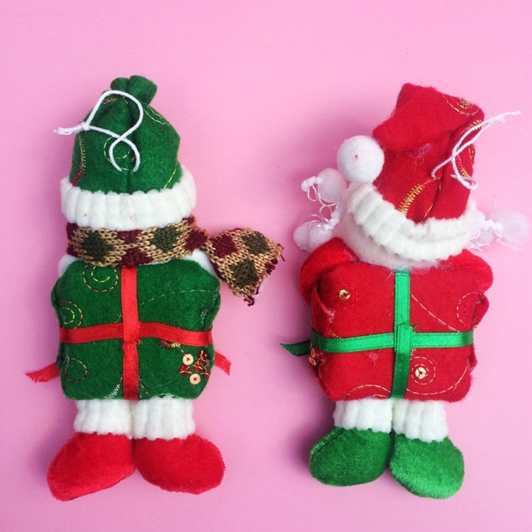 2 PCS Christmas Decoration Santa Claus / Snowman Hang Ornament with Lanyard