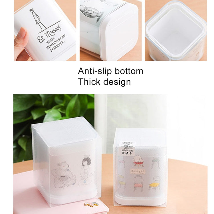 2 PCS Creative Fashion Desktop Storage Box Stationery Cosmetics Storage Box, Random Style Delivery