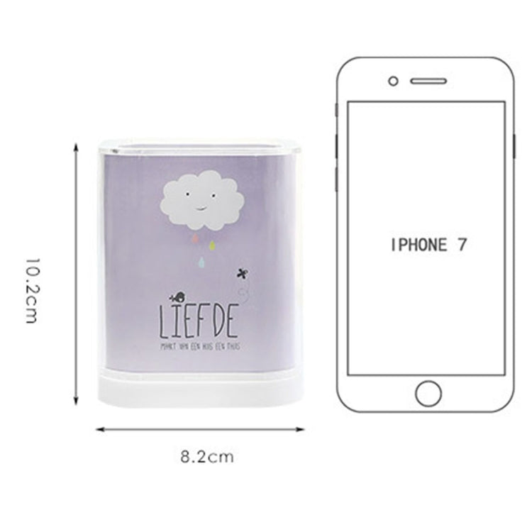 2 PCS Creative Fashion Desktop Storage Box Stationery Cosmetics Storage Box, Random Style Delivery