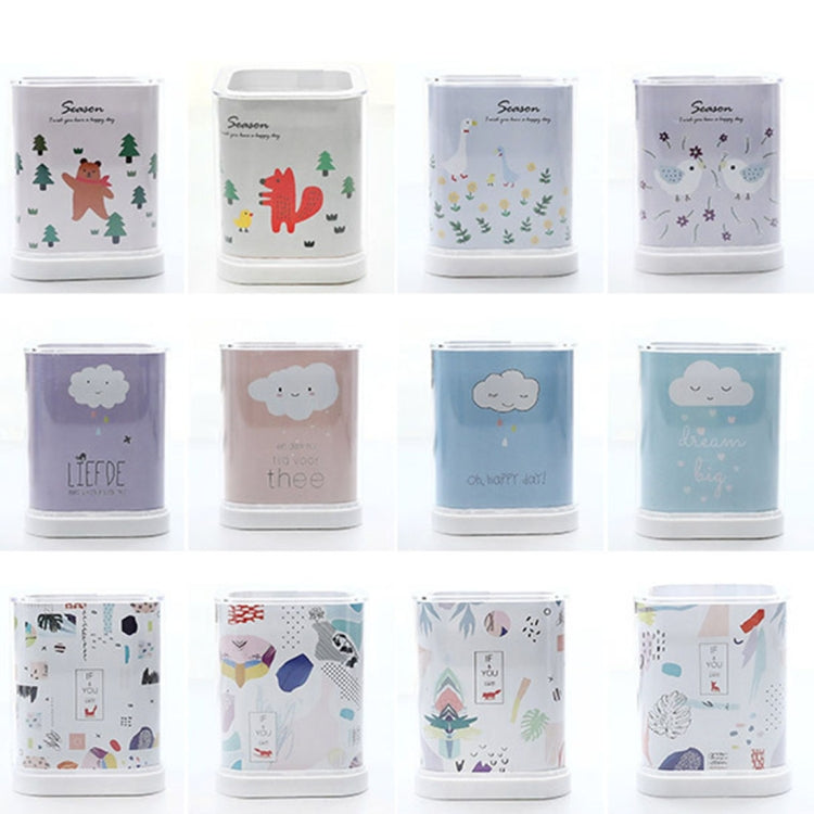 2 PCS Creative Fashion Desktop Storage Box Stationery Cosmetics Storage Box, Random Style Delivery