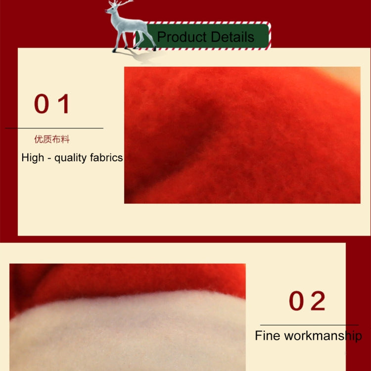 New Style Christmas Dinner Table Decoration, Fabric Christmas Wine Bottle Cap Decoration