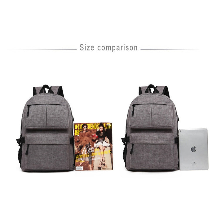 Universal Multi-Function Oxford Cloth Laptop Shoulders Bag Backpack with External USB Charging Port, Size: 46x32x12cm, For 15.6 inch and Below Macbook, Samsung, Lenovo, Sony, DELL Alienware, CHUWI, ASUS, HP