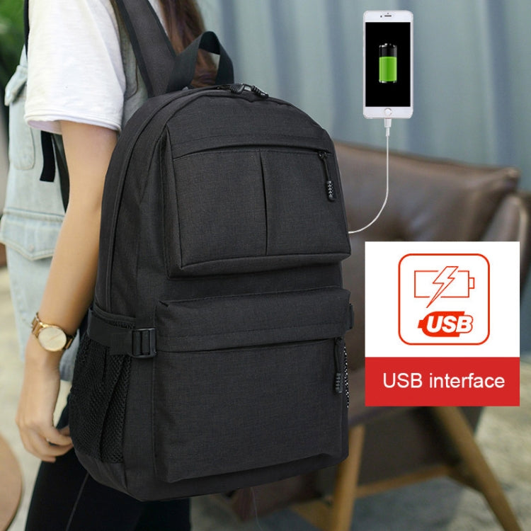 Universal Multi-Function Oxford Cloth Laptop Shoulders Bag Backpack with External USB Charging Port, Size: 46x32x12cm, For 15.6 inch and Below Macbook, Samsung, Lenovo, Sony, DELL Alienware, CHUWI, ASUS, HP