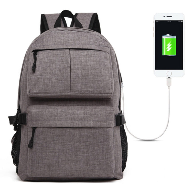 Universal Multi-Function Oxford Cloth Laptop Shoulders Bag Backpack with External USB Charging Port, Size: 46x32x12cm, For 15.6 inch and Below Macbook, Samsung, Lenovo, Sony, DELL Alienware, CHUWI, ASUS, HP