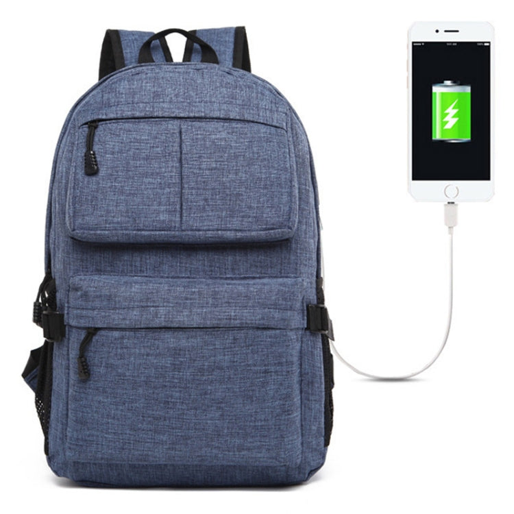 Universal Multi-Function Oxford Cloth Laptop Shoulders Bag Backpack with External USB Charging Port, Size: 46x32x12cm, For 15.6 inch and Below Macbook, Samsung, Lenovo, Sony, DELL Alienware, CHUWI, ASUS, HP