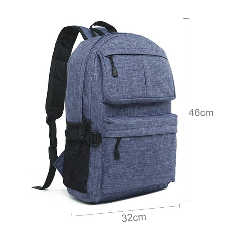 Universal Multi-Function Oxford Cloth Laptop Shoulders Bag Backpack with External USB Charging Port, Size: 46x32x12cm, For 15.6 inch and Below Macbook, Samsung, Lenovo, Sony, DELL Alienware, CHUWI, ASUS, HP