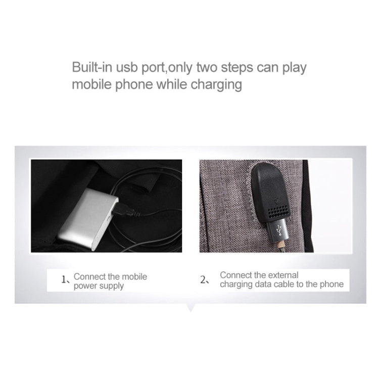 Universal Multi-Function Oxford Cloth Laptop Shoulders Bag Backpack with External USB Charging Port, Size: 46x32x12cm, For 15.6 inch and Below Macbook, Samsung, Lenovo, Sony, DELL Alienware, CHUWI, ASUS, HP