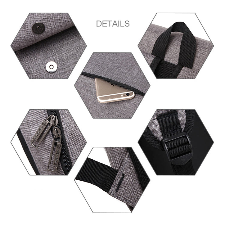 Universal Multi-Function Canvas Laptop Computer Shoulders Bag Leisurely Backpack Students Bag, Size: 42x30x12cm, For 15.6 inch and Below Macbook, Samsung, Lenovo, Sony, DELL Alienware, CHUWI, ASUS, HP