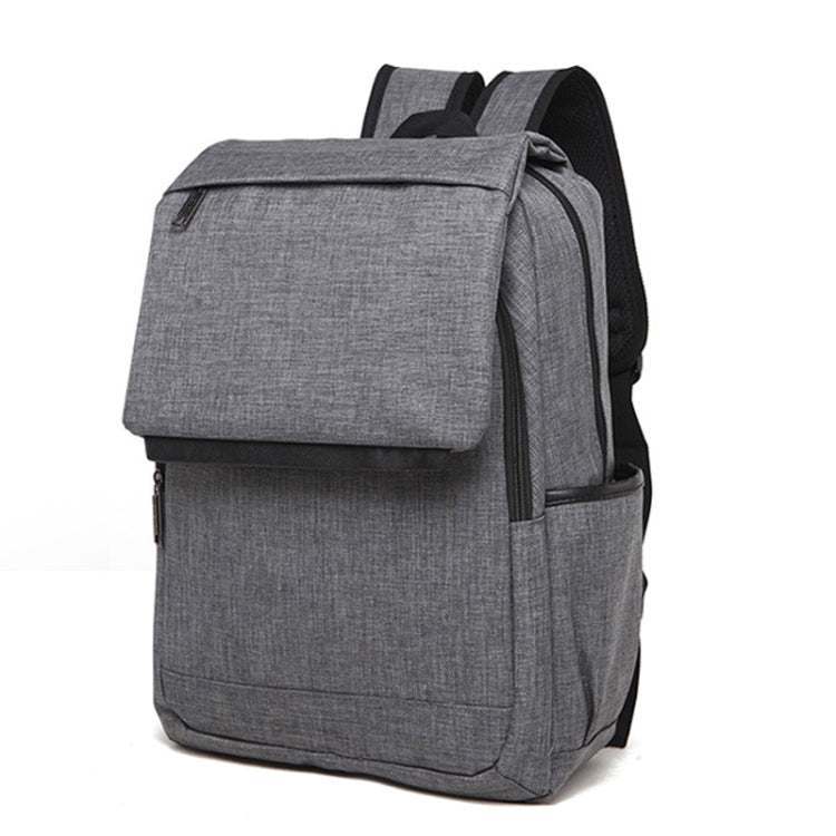 Universal Multi-Function Canvas Laptop Computer Shoulders Bag Leisurely Backpack Students Bag, Size: 42x30x12cm, For 15.6 inch and Below Macbook, Samsung, Lenovo, Sony, DELL Alienware, CHUWI, ASUS, HP