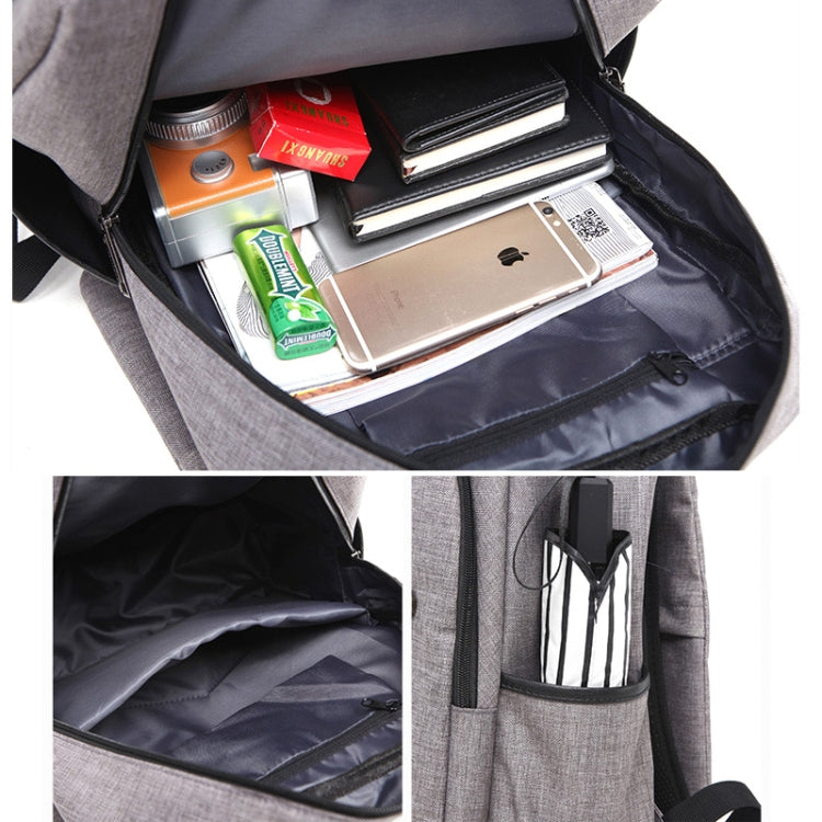 Universal Multi-Function Canvas Laptop Computer Shoulders Bag Leisurely Backpack Students Bag, Size: 42x30x12cm, For 15.6 inch and Below Macbook, Samsung, Lenovo, Sony, DELL Alienware, CHUWI, ASUS, HP