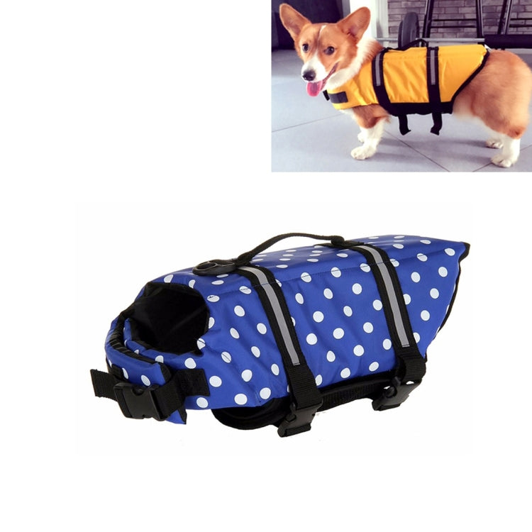 Pet Saver Dog Reflective Stripes Life Vest Jacket for Swimming Boating Surfing, Size: S