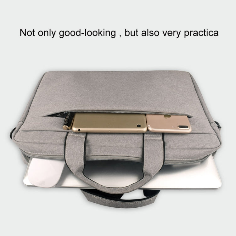Breathable Wear-resistant Thin and Light Fashion Shoulder Handheld Zipper Laptop Bag with Shoulder Strap, For 13.3 inch and Below Macbook, Samsung, Lenovo, Sony, DELL Alienware, CHUWI, ASUS, HP