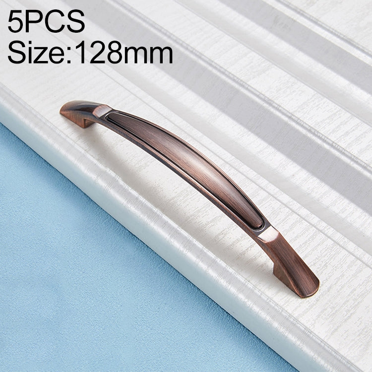 5 PCS 4091 Red Ancient 128 Drawer Cabinet Door Bronze Handle