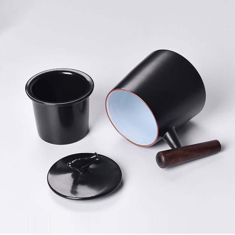 Portable Office Ceramic Mug Filter Teacup with Cover