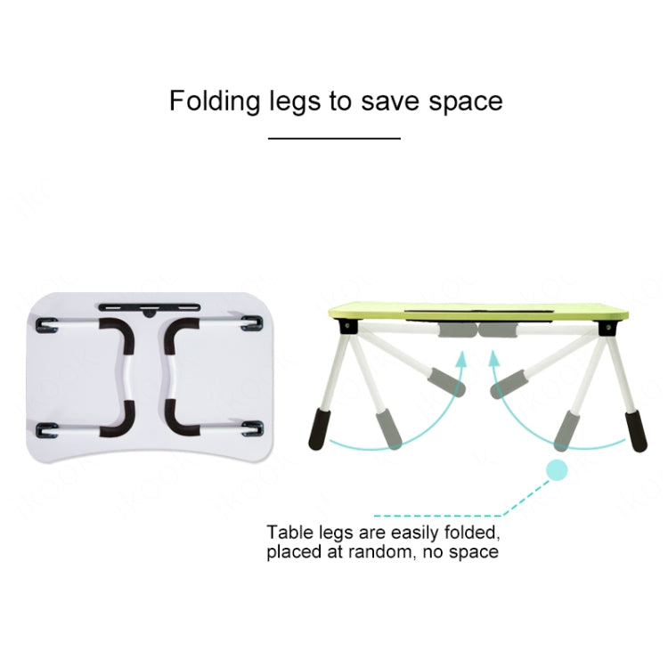 W-leg Type Adjustable Folding Portable Laptop Desk, with Card Slot